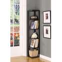 Room Designs Corner Bookcase Espresso Transitional Square Thumbnail - 1