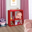 Room Designs Bookcase/Organizer Red Contemporary Rectangle Thumbnail - 1