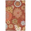 Country & Floral Rug - Blossom Wool Pile -Red/Multi Thumbnail - 1