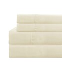 The Urban Port Lanester 3 Piece Polyester Twin Size Sheet Set , Olive Green Thumbnail - 1
