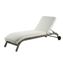 All Weather Resin Wicker Outdoor Patio Lounger with Adjustable Positions Thumbnail - 1