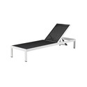 Modern Outdoor Chaise Lounger with Adjustable Backrest and Textilene Mesh Thumbnail - 1