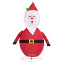 BenJara Santa Claus Figurine Christmas Decoration, USB, LED, Red White 24 Inch Thumbnail - 1