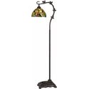 Cal Lighting Cotulla Tiffany Floor Lamp With Vine Leaf Design Thumbnail - 1