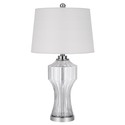 Cal Lighting 26" Height Clear Glass Table Lamp Thumbnail - 1