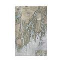 Betsy Drake Interiors BoothBay, ME Nautical Map Beach Towel Thumbnail - 1