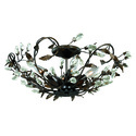Crystal Bronze Vintage Vine Semi Flush Mount Ceiling Light - Vaxcel Thumbnail - 1