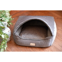 Armarkat Cuddle Cave Cat Bed With Detachable & Collasible Zipper Top, Removable Cushion Mat, C34HHG/SH, Bronze & Silver Thumbnail - 1