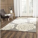 Dark Grey & Ivory Contemporary Wool Rug 9x6 Medium Rectangle - Safavieh Thumbnail - 1