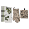 DII Fresh Herbs Kitchen Textiles, Potholder & Dishtowels, Fresh Herbs, 4 Pieces Thumbnail - 1