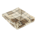 DII Farmhouse Woven Throw, 50x60" with 3" Fringe, Stone, 1 Piece Thumbnail - 1