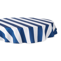 DII Nautical Blue Cabana Stripe Outdoor Tablecloth 60 Round Thumbnail - 1
