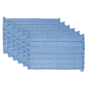 DII Variegated Light Blue Fringe Placemat (Set of 6) Thumbnail - 1