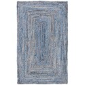 Safavieh Cape Cod 202 Rugs, Blue / Natural, 4' X 6', Small Rectangle Thumbnail - 1