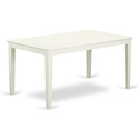 Dining Table Set Solid Oak Microfiber Seats Thumbnail - 1
