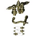 Wall Mount Clawfoot Tub Filler 3 - 3/8 Center Spout Polished Brass - Kingston Brass Thumbnail - 1