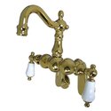 Kingston Brass Vintage 3-3/8" - 9" Adjustable Center Wall Mount Clawfoot Tub Filler Thumbnail - 1