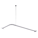 Vintage Corner Shower Rod, Antique Brass Finish, 24 - 60 inch Adjustable - Kingston Brass Thumbnail - 1