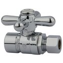 1/2'' Straight Brass Compression Valve for Kitchen and Bathroom Faucets - Kingston Brass Thumbnail - 1
