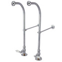 Freestanding Towel Bars with Stops | Polished Chrome | Rigid - Kingston Brass Thumbnail - 1