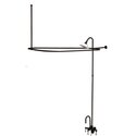 Kingston Brass Vintage Wall Mount Gooseneck Clawfoot Tub Faucet Package, Oil Rubbed Bronze Thumbnail - 1