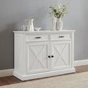 Crosley Clifton Sideboard Distressed White Thumbnail - 1