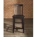 Crosley School House Bar Stool In Vintage Mahogany Finish With 24" Seat Height (Set Of Two) Thumbnail - 1