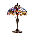 Julia Tiffany-Style 2 Light Dragonfly Table Lamp 17" Shade Thumbnail - 1