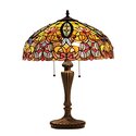 Libby Tiffany-Style 2 Light Victorian Table Lamp 18" Shade Thumbnail - 1