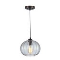 Industrial Style Rubbed Bronze 1 Light Ceiling Pendant 10 Wide - Chloe Lighting Thumbnail - 1