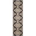Indoor/Outdoor Large Rectangle Taupe Rug Navy/Creme 8x11' - Safavieh Thumbnail - 1