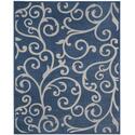 Cottage Blue/Creme Large Rectangle Rug Thumbnail - 1