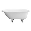 Luxurious Roll Top Claw Foot Cast Iron Tub WH - Barclay Products Thumbnail - 1