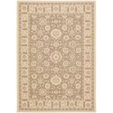 Polypropylene Outdoor Rectangular Rug Brown/Creme 5x4'7 - Safavieh Thumbnail - 1