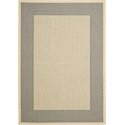 Grey/Cream Small Rectangular Transitional Rugs 5'7x4' Thumbnail - 1