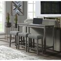 Picket House Furnishings Turner Multipurpose Bar Table Set in Charcoal Thumbnail - 1