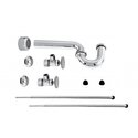 Pedestal Lavatory Kit with Round Handles and Polished Chrome Finish - Westbrass Thumbnail - 1