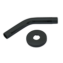 Brass Shower Arm IPS 1/2in x 6in Flat Black Powdercoated - Westbrass Thumbnail - 1