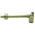 1 - 1/4 in. Flat Euro Trap with High Box Flange in Polished Brass Finish - Westbrass Thumbnail - 1