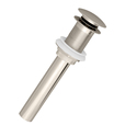 Westbrass Euro Mushroom Lavatory Drain w/o Overflow Holes - Exposed in Polished Nickel Thumbnail - 1