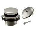 Westbrass Tip Toe Tub Trim Set with One-Hole Overflow Faceplate in Polished Nickel Thumbnail - 1