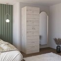 DEPOT E-SHOP Modern Armoire with Drawers | Storage Cabinet - Portugal Collection Thumbnail - 1