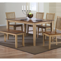 Sunset Trading Brook 60" Rectangular Dining Table | Seats 7 Thumbnail - 1