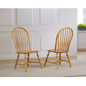 Dining Chairs with Light Oak Finish - Sturdy and Assembled Furniture Thumbnail - 1