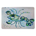 Betsy Drake Interiors Blue Crayfish Door Mat 18x26 Thumbnail - 1