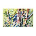 Betsy Drake Interiors Birch Tree Wood Door Mat 30x50 Thumbnail - 1