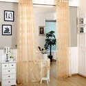Paris Window Sheer Curtains Panel Linen White Home Decor - 2 Decorate Thumbnail - 1