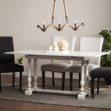 SEI Edenderry Farmhouse Folding Trestle Console to Dining Table - Thumbnail 15