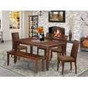 Mahogany Dining Table and Chair Set - 6 Piece Thumbnail - 1