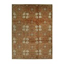 EORC Rust Handmade Wool Transitional Ningxia? Rug, 11'5" x 15'1 Thumbnail - 1